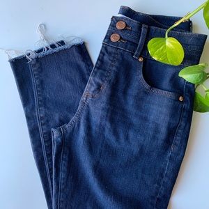 LOFT HIGH WAISTED SKINNY JEANS ANKLE